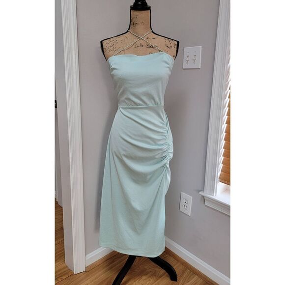 BA&SH Cybile Backless Green Maxi Dress 4 - Picture 3 of 11